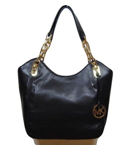 michael kors lilly md tote black soft leather|Women's Tote Bags .